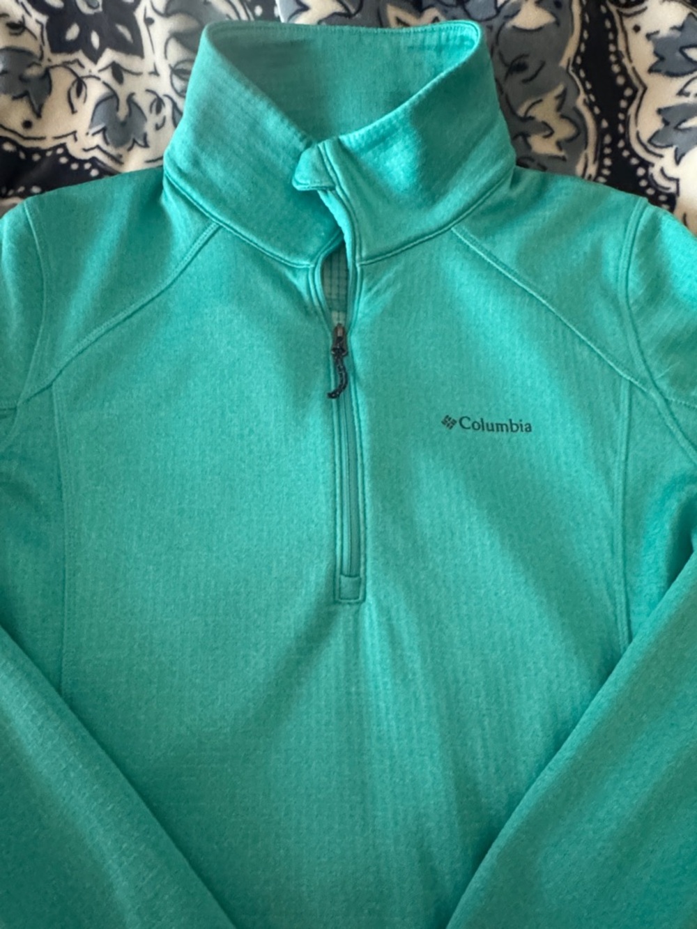 Columbia Women's Teal Half-Zip Pullover